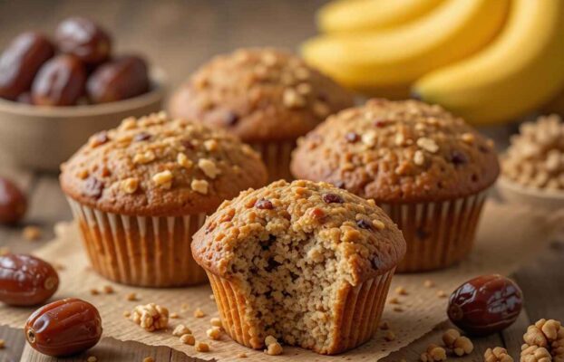 Banana Date Muffin Recipe (with dates)