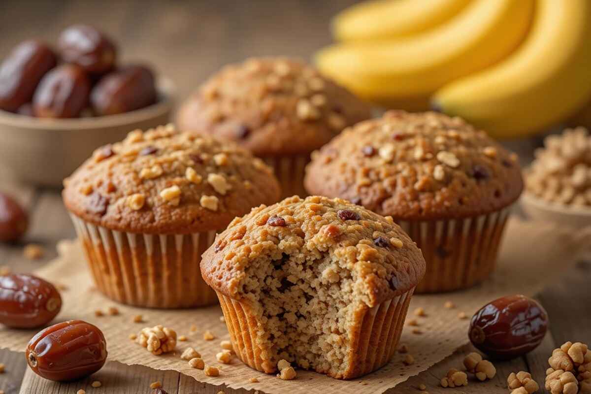Banana Date Muffin Recipe (with dates)