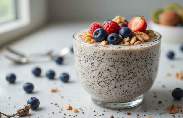 Chia and Date Pudding: A Nutritious Dessert for 2-3 People
