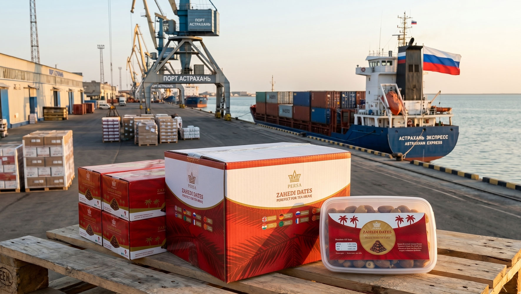 Import Zahedi Dates to Russia: Astrakhan Logistics & Costs